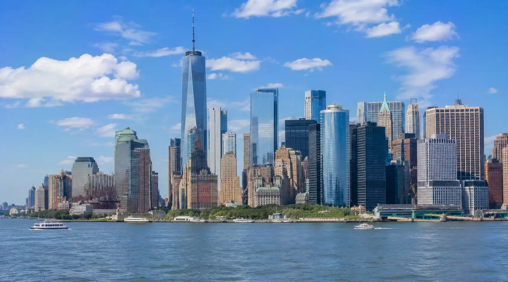 Manhattan skyline and New York City waterfront